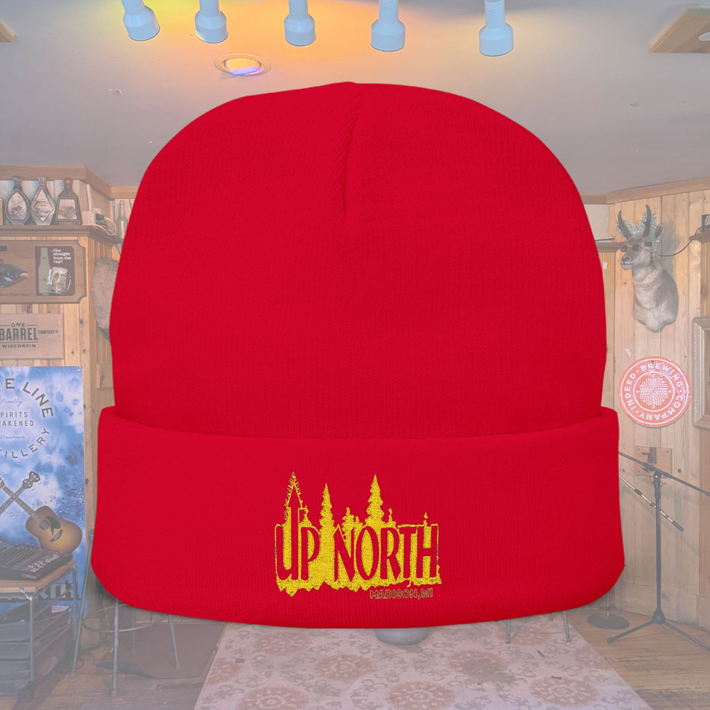 Embroidered Knit Beanie