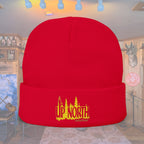 Embroidered Knit Beanie