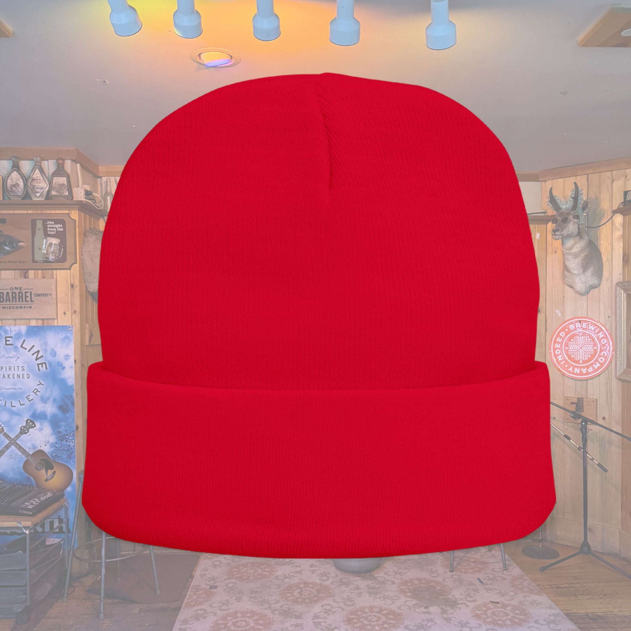 Embroidered Knit Beanie