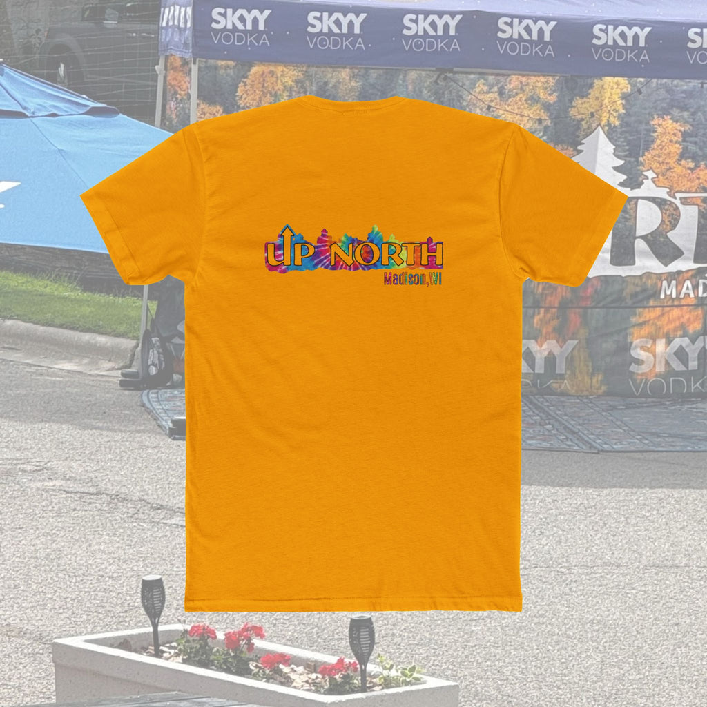 Up North Crew Cotton Graphic T Shirt- Tie-Dye Logo
