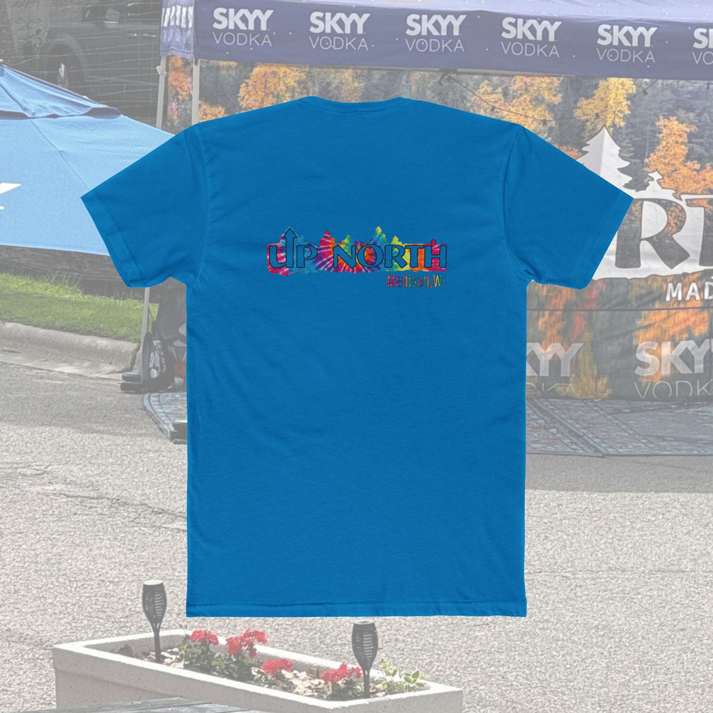 Up North Crew Cotton Graphic T Shirt- Tie-Dye Logo