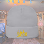 Embroidered Knit Beanie