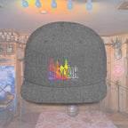 Flat Bill Snapback Hat — Embroidered Logo