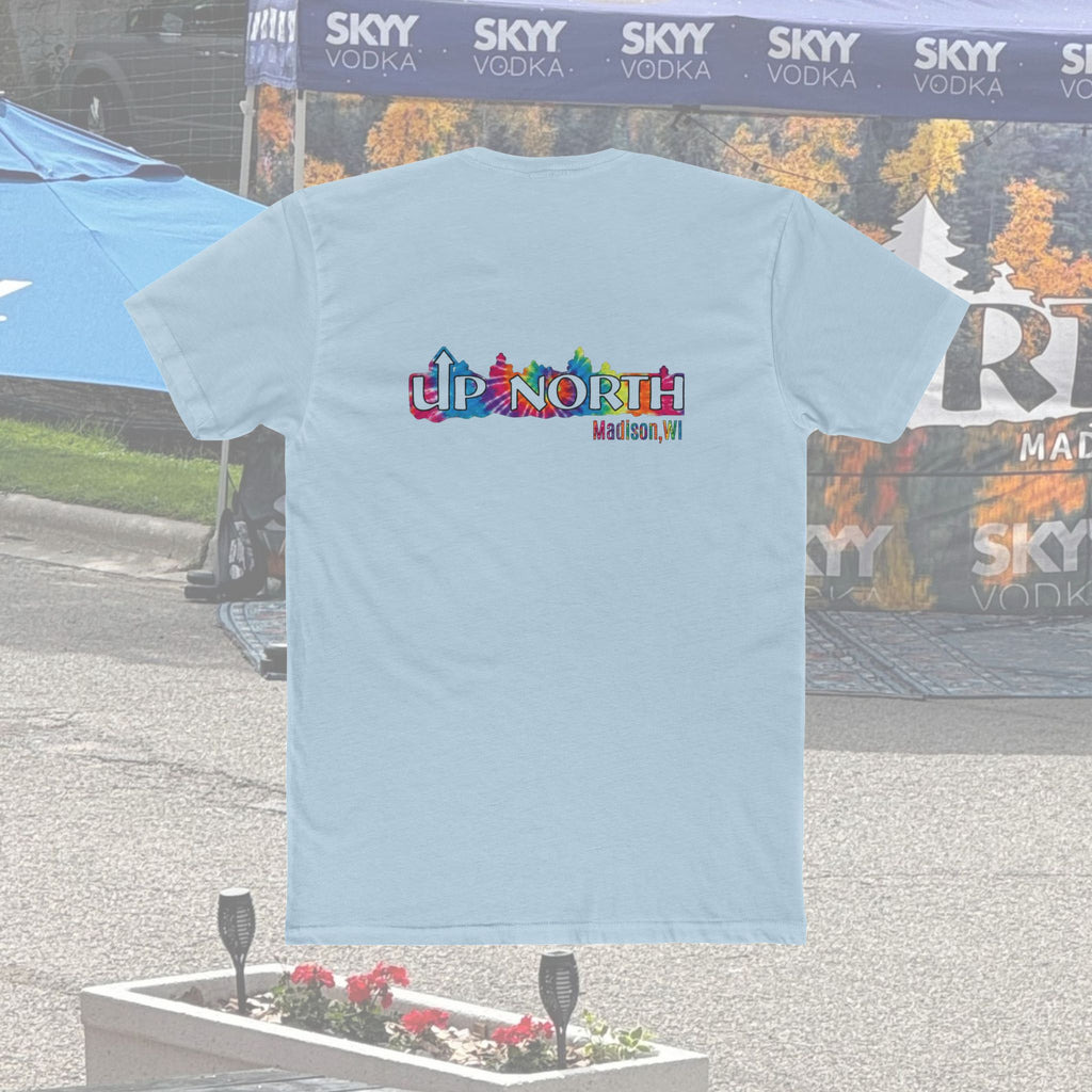 Up North Crew Cotton Graphic T Shirt- Tie-Dye Logo