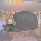 Flat Bill Snapback Hat — Embroidered Logo