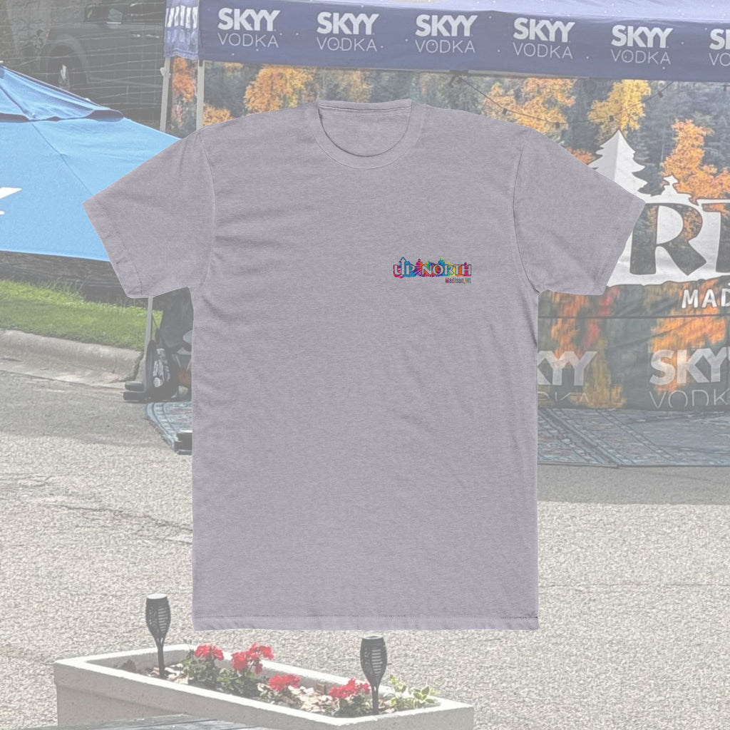 Up North Crew Cotton Graphic T Shirt- Tie-Dye Logo