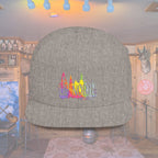 Flat Bill Snapback Hat — Embroidered Logo