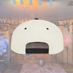 Flat Bill Snapback Hat — Embroidered Logo