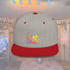 Flat Bill Snapback Hat — Embroidered Logo