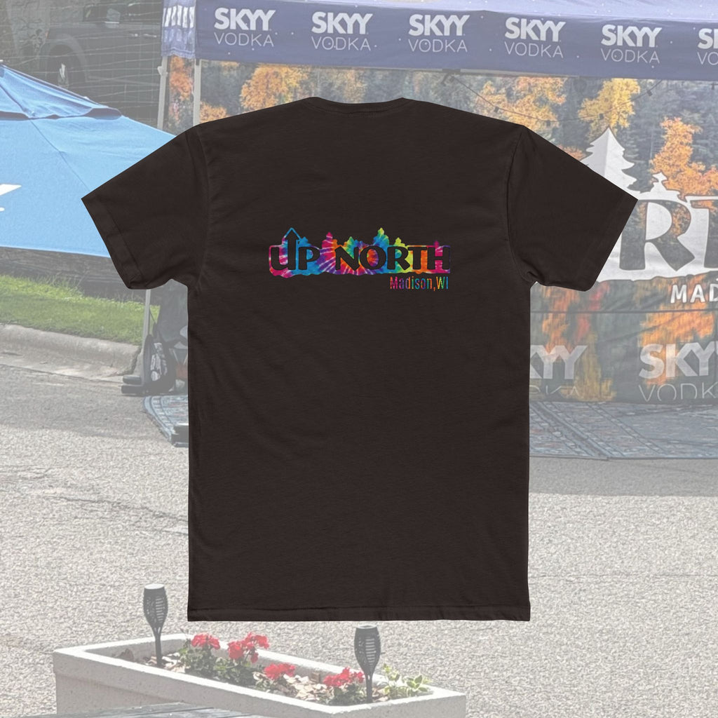 Up North Crew Cotton Graphic T Shirt- Tie-Dye Logo