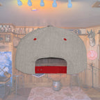 Flat Bill Snapback Hat — Embroidered Logo