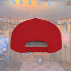 Flat Bill Snapback Hat — Embroidered Logo