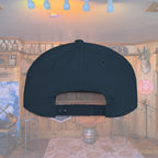 Flat Bill Snapback Hat — Embroidered Logo