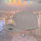 Flat Bill Snapback Hat — Embroidered Logo